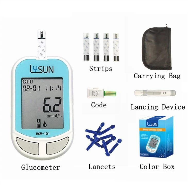 Lysun New Products Blood Glucose Monitor Diabetes Medicine Glucose Meters Monitors