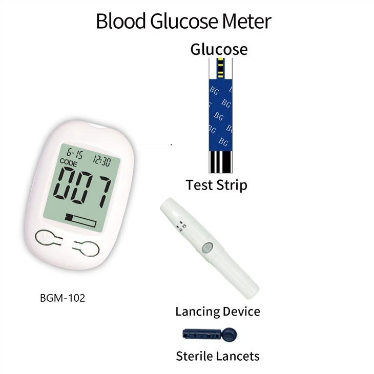 Professional Manufacturer Code Free Diabetes Test Meter Glucose Monitor