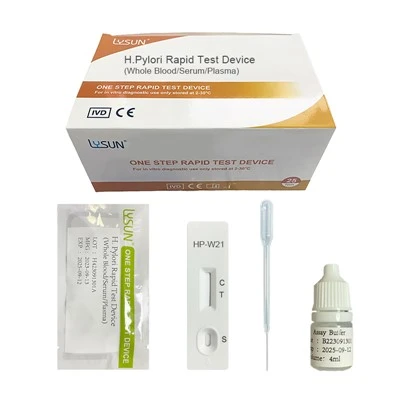 H. Pylori antigeno viso kraujo greitojo tyrimo rinkiniai Helicobacter Pylori testas