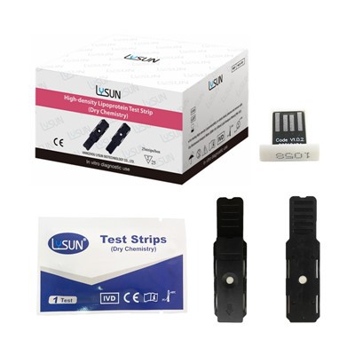 „Lysun HLS“ -101 didelio tankio lipoproteinų cholesterolio bandymo juostelės DTL bandymo juostelės Kraujo lipidų bandymo naudojimas