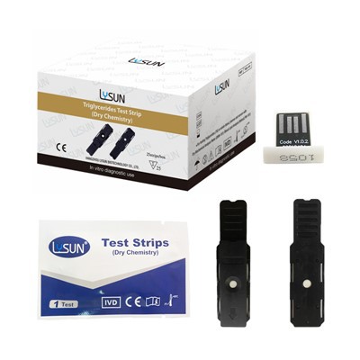 „Lysun TGS“ -101 kraujo lipidų trigliceridų bandymo juostelė